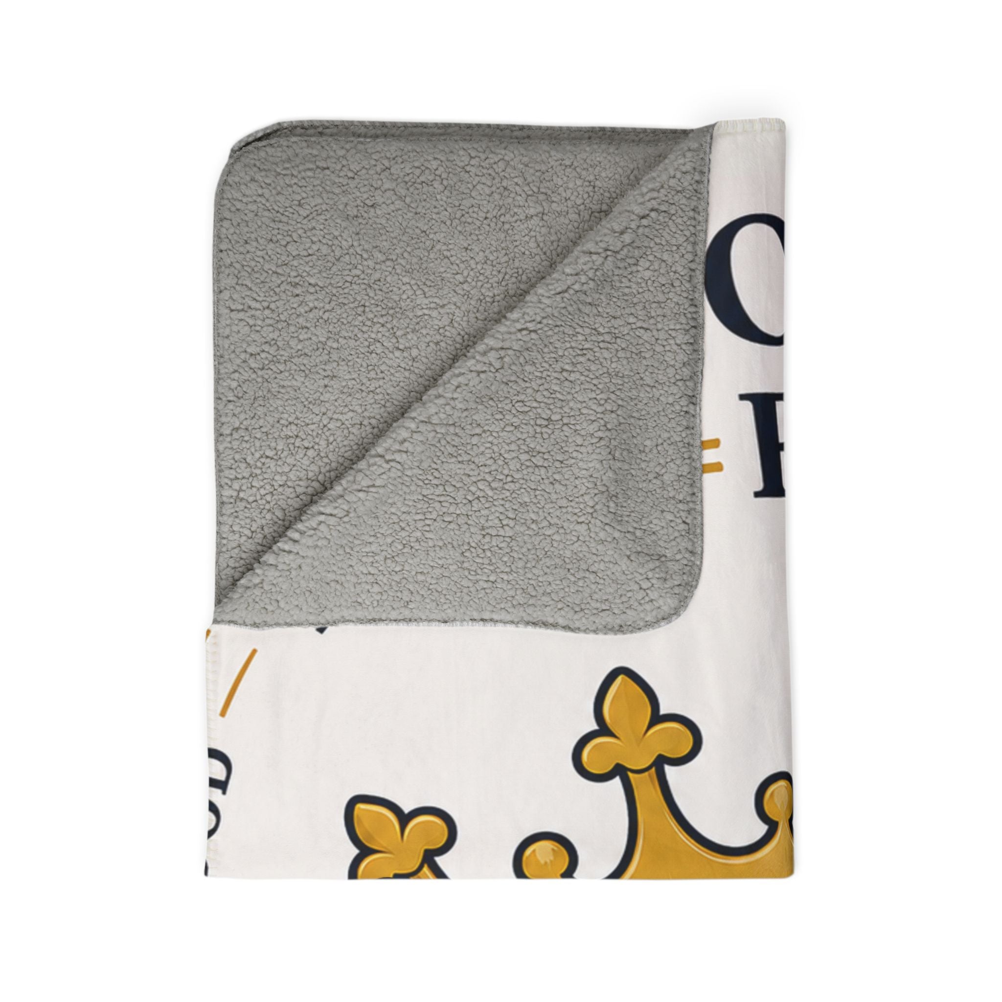 Rose of Sharon Fleece Sherpa Blanket — Faith, Love & Dedication Throw