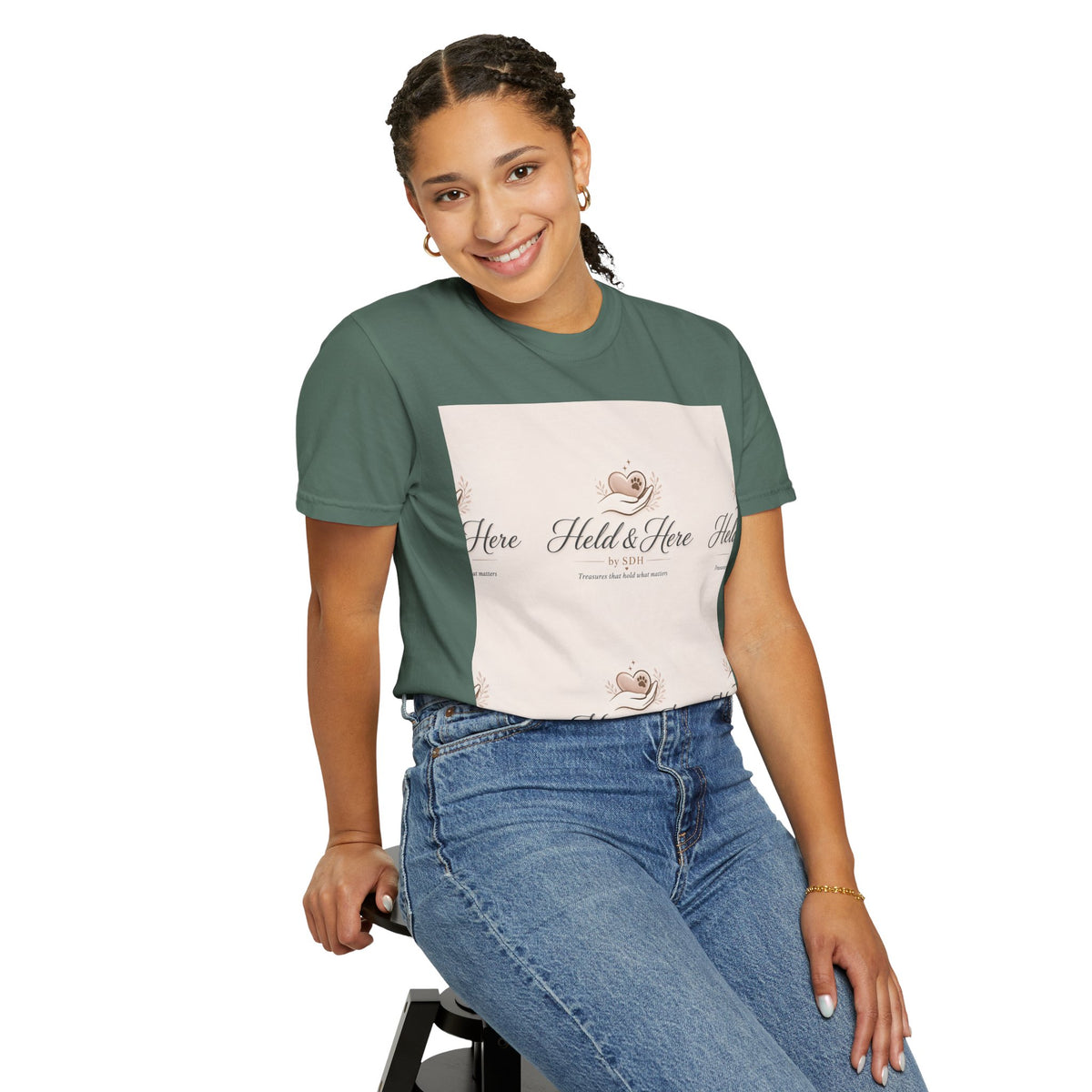Blue Spruce personalized garment-dyed classic tee