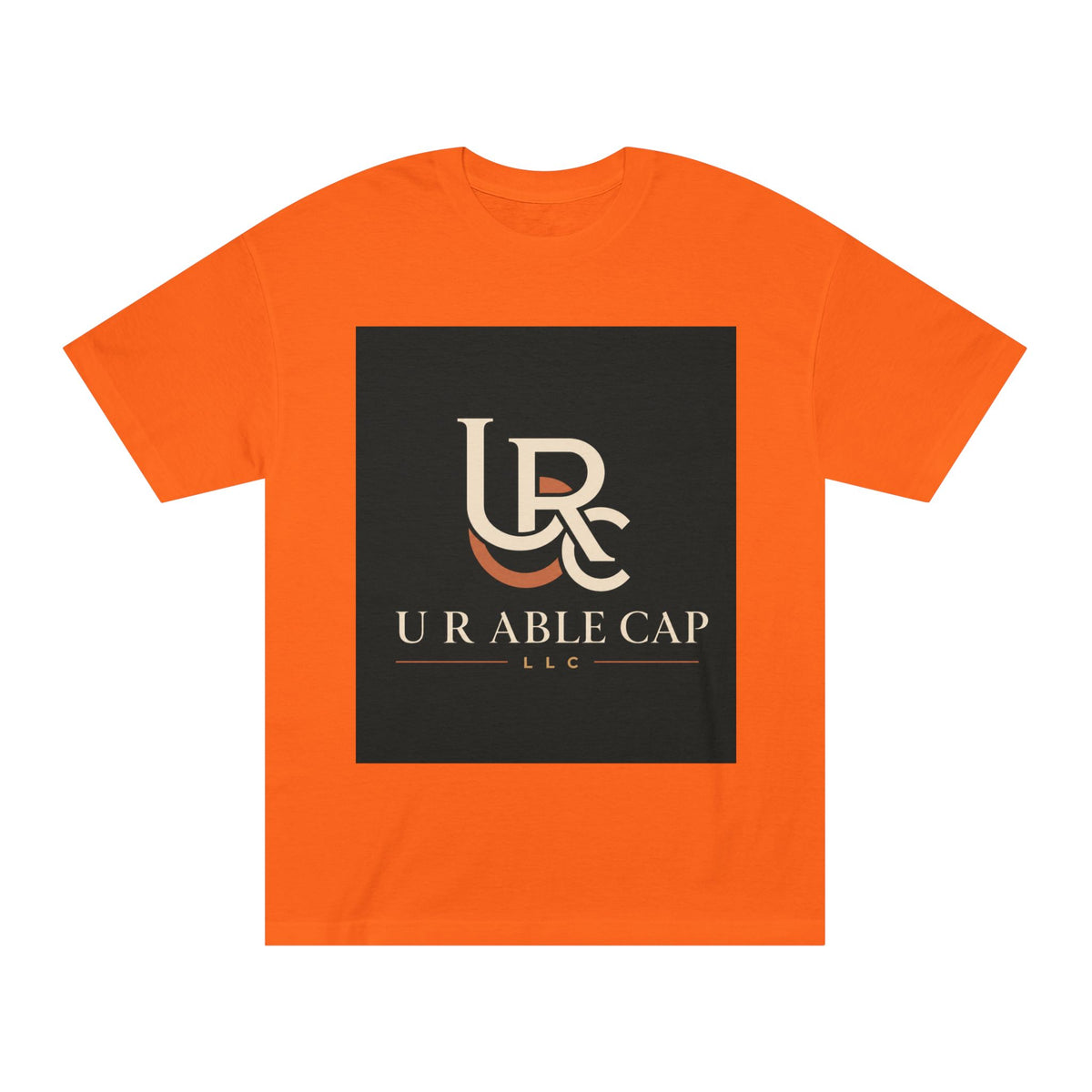 Orange personalized classic crew tee
