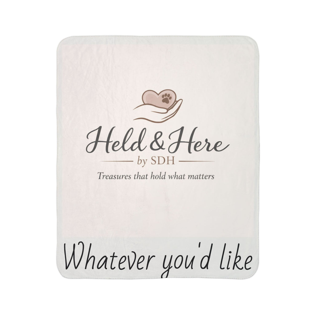 Customizable Fleece Sherpa Blanket — Faith, Love & Dedication Throw