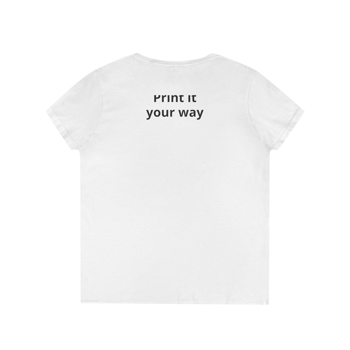 Personalized women's V-neck tee, additional view 1