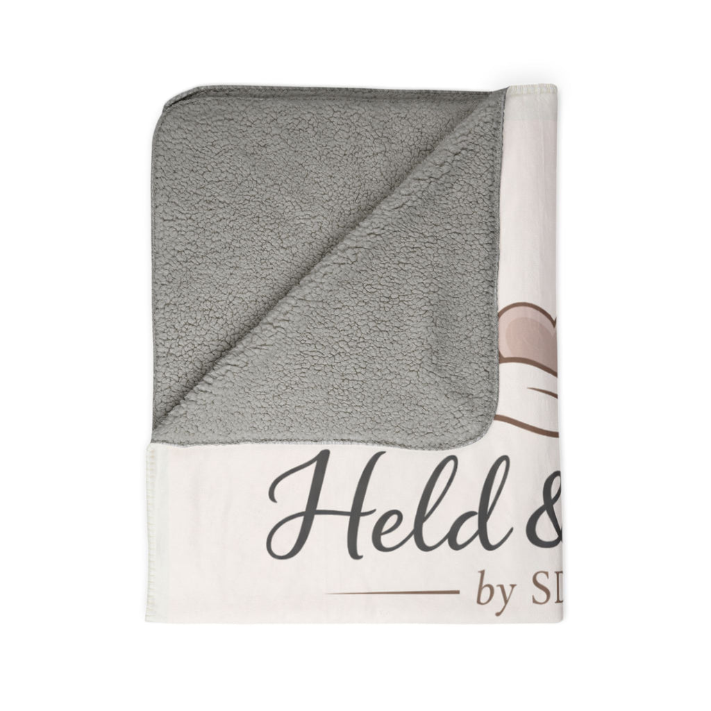 Customizable Fleece Sherpa Blanket — Faith, Love & Dedication Throw