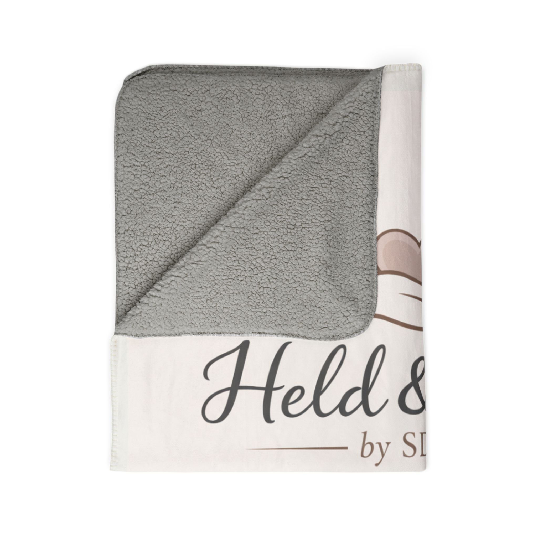 Customizable Fleece Sherpa Blanket — Faith, Love & Dedication Throw