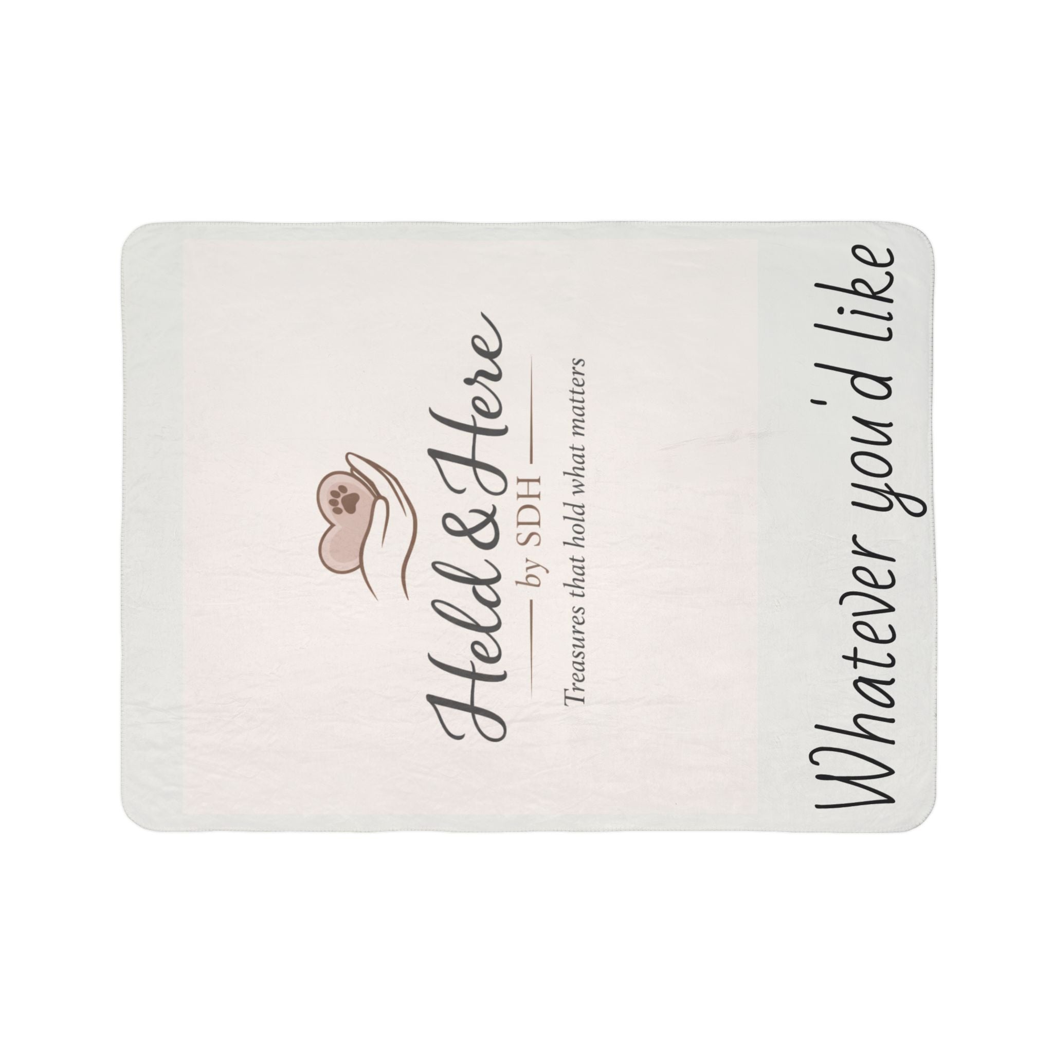 Customizable Fleece Sherpa Blanket — Faith, Love & Dedication Throw