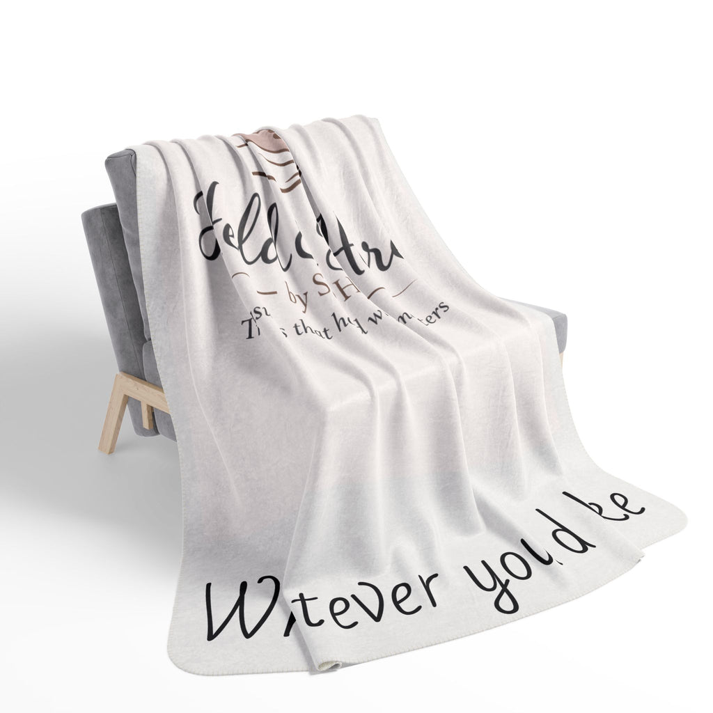 Customizable Fleece Sherpa Blanket — Faith, Love & Dedication Throw