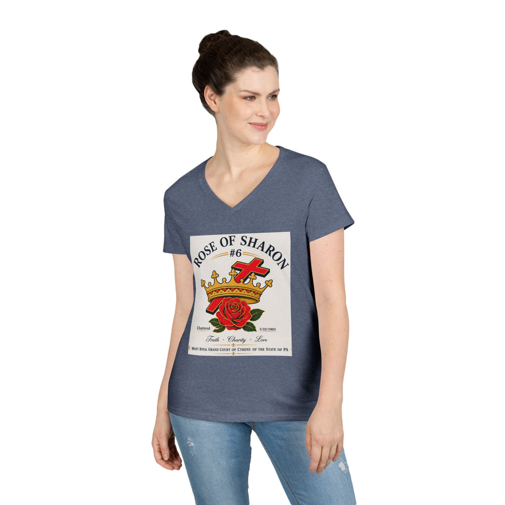 Held & Here by SDH Grace Tee – Personalized Faith & Grace V-Neck