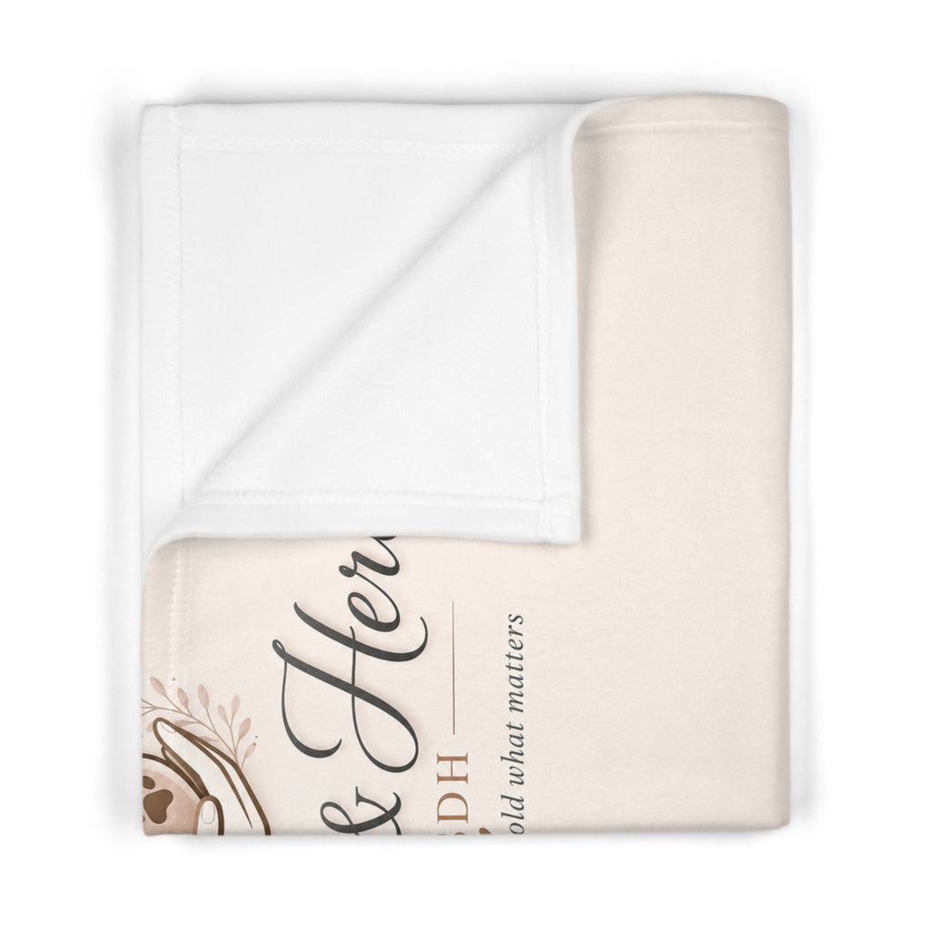 Soft Fleece Baby Blanket — Neutral 'Whatever You'd Like' Keepsake Blanket