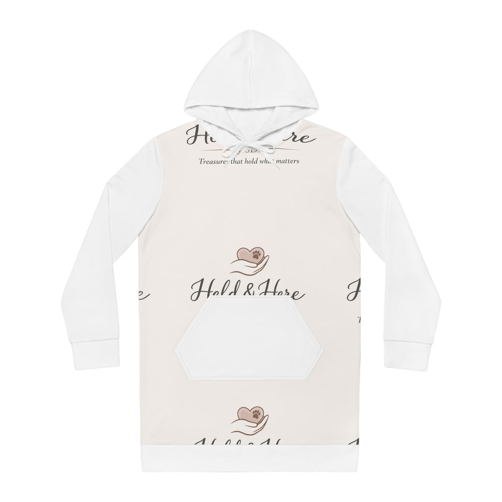 The Soft Heart Dress – Heart Print Hoodie Dress