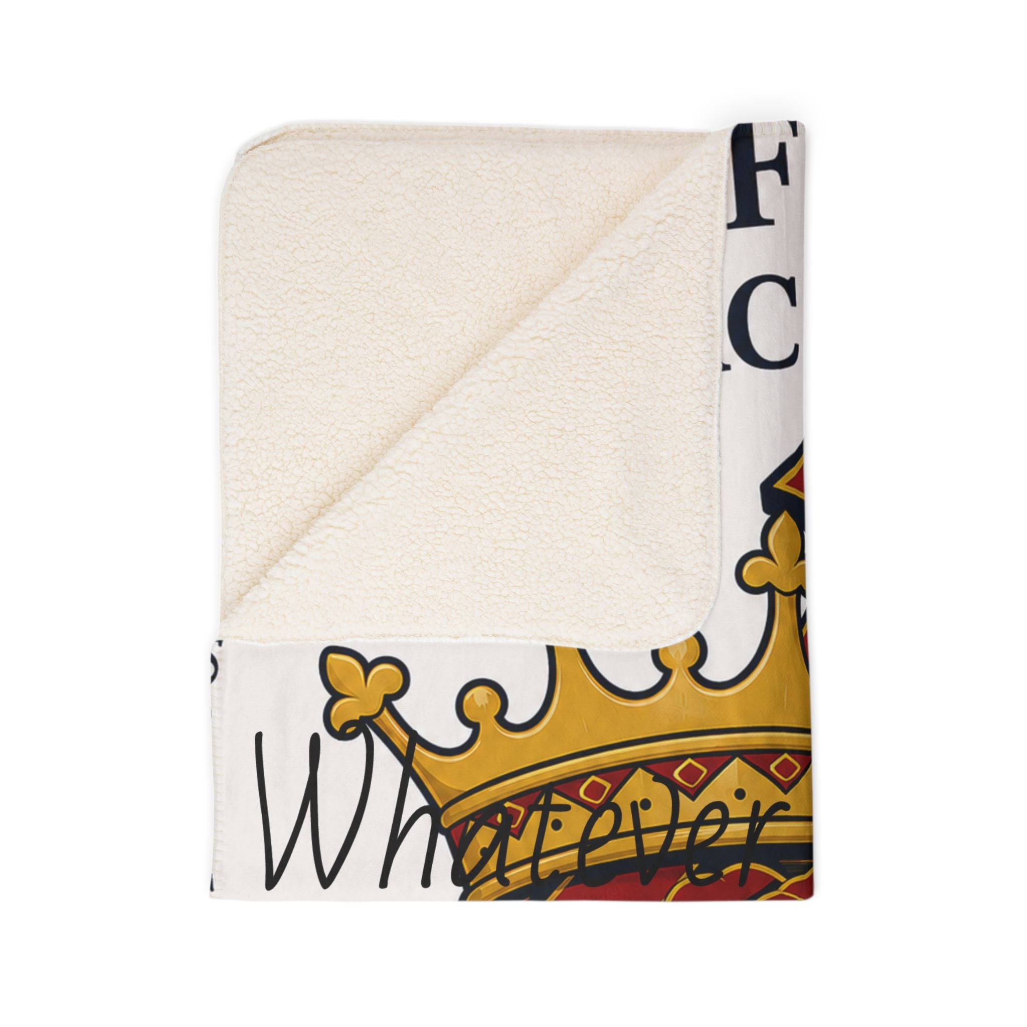 Rose of Sharon Fleece Sherpa Blanket — Faith, Love & Dedication Throw