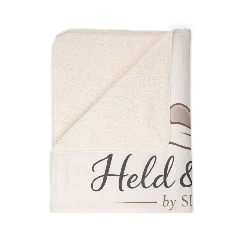 Customizable Fleece Sherpa Blanket — Faith, Love & Dedication Throw