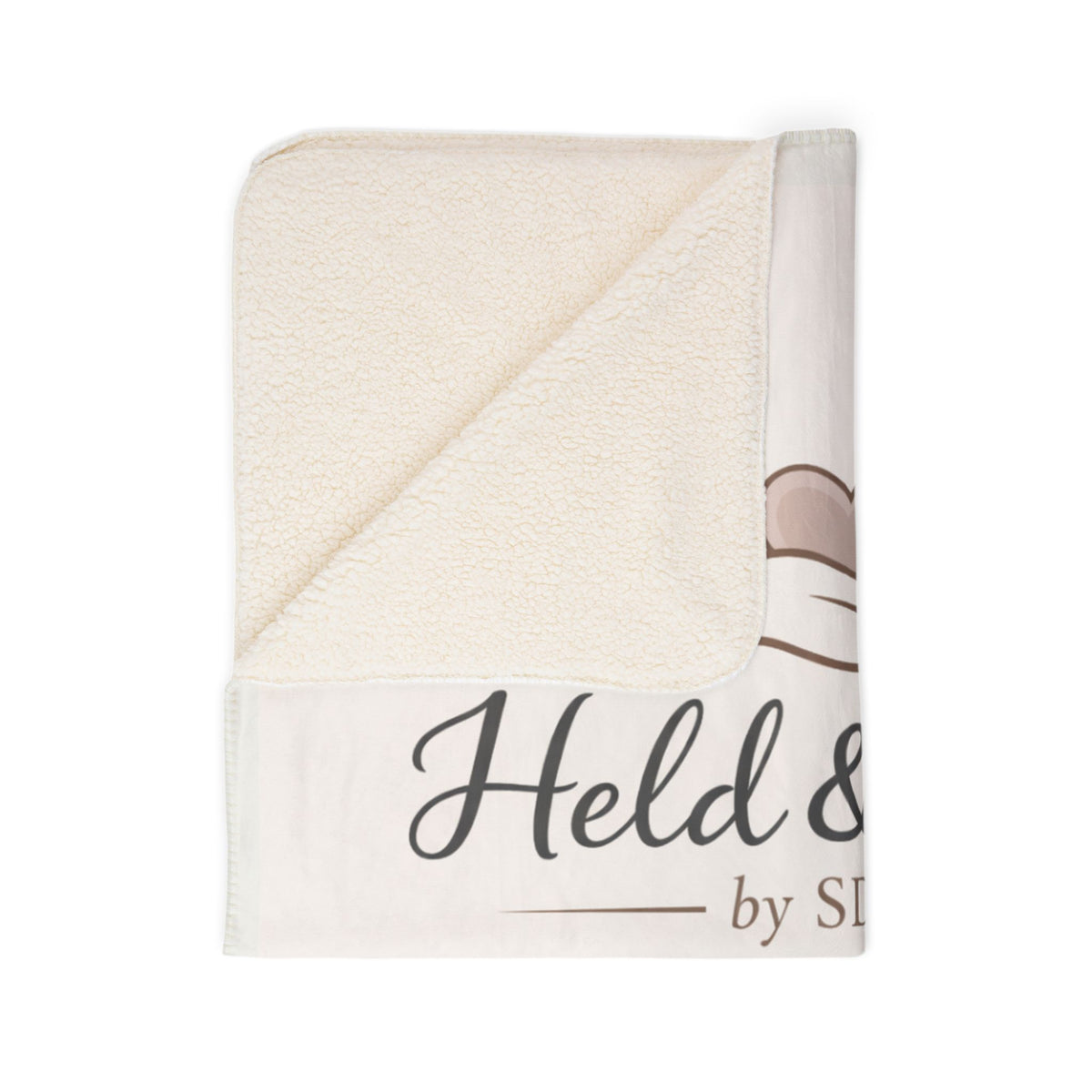 Customizable Fleece Sherpa Blanket — Faith, Love & Dedication Throw