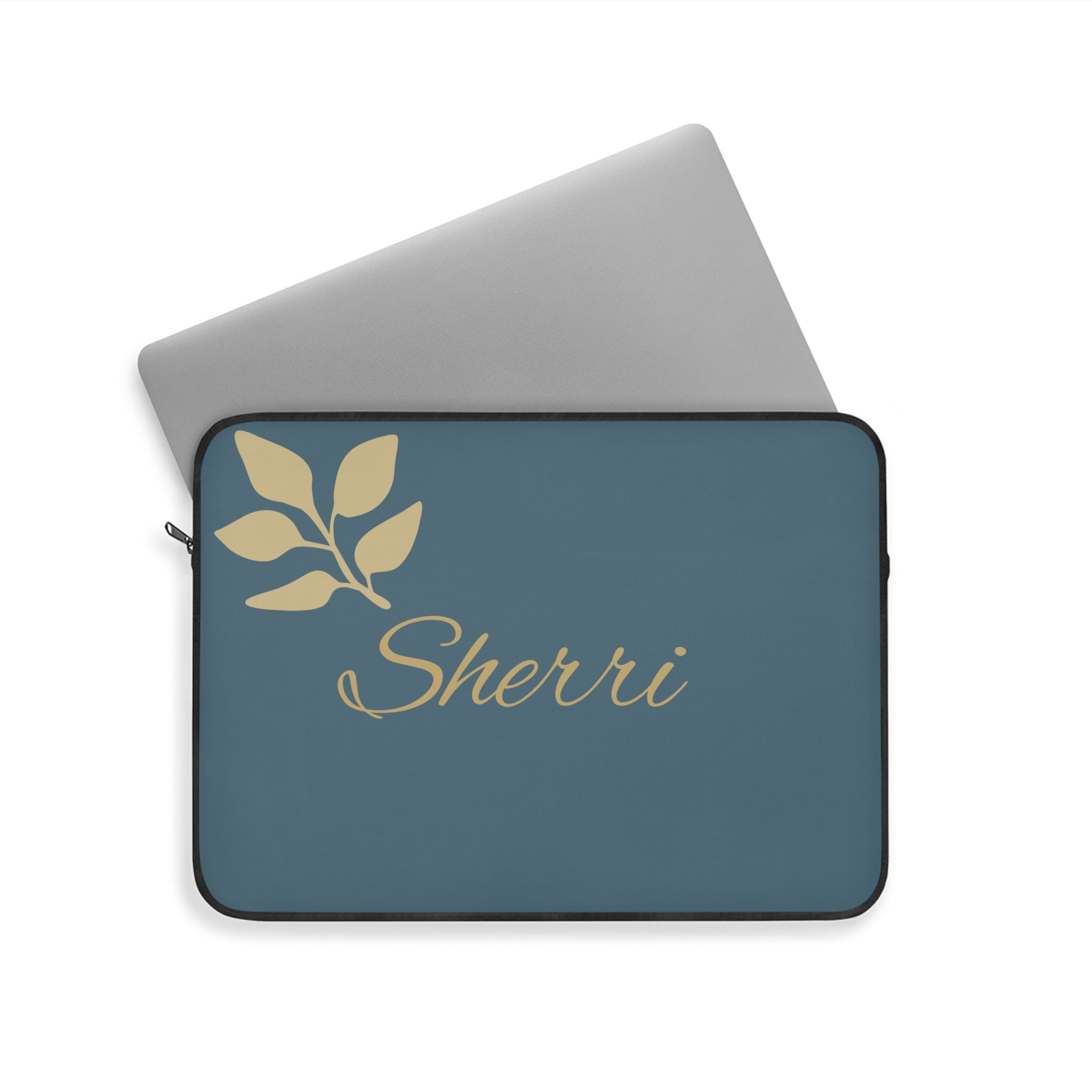 Personalized Script Name Laptop Sleeve — Customizable Monogram Case