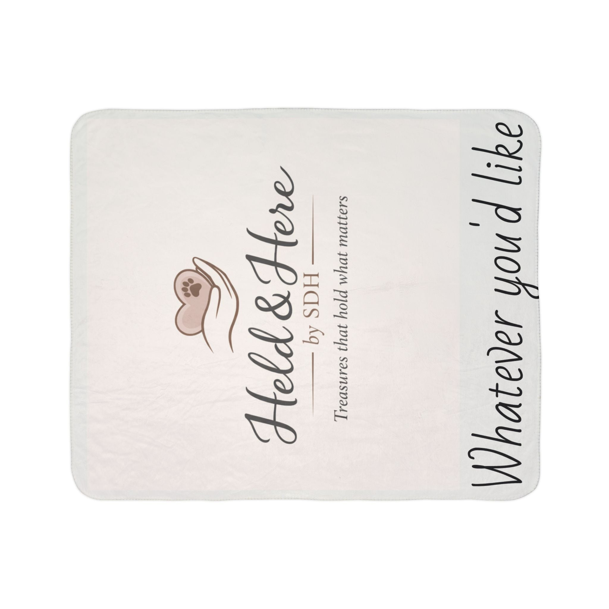 Customizable Fleece Sherpa Blanket — Faith, Love & Dedication Throw