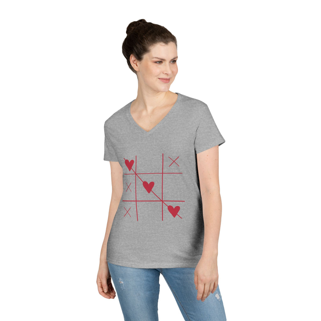 Personalized women's V-neck tee, additional view 4