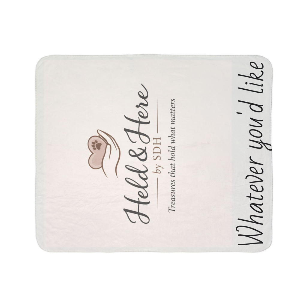 Customizable Fleece Sherpa Blanket — Faith, Love & Dedication Throw