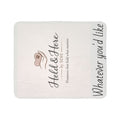 Customizable Fleece Sherpa Blanket — Faith, Love & Dedication Throw