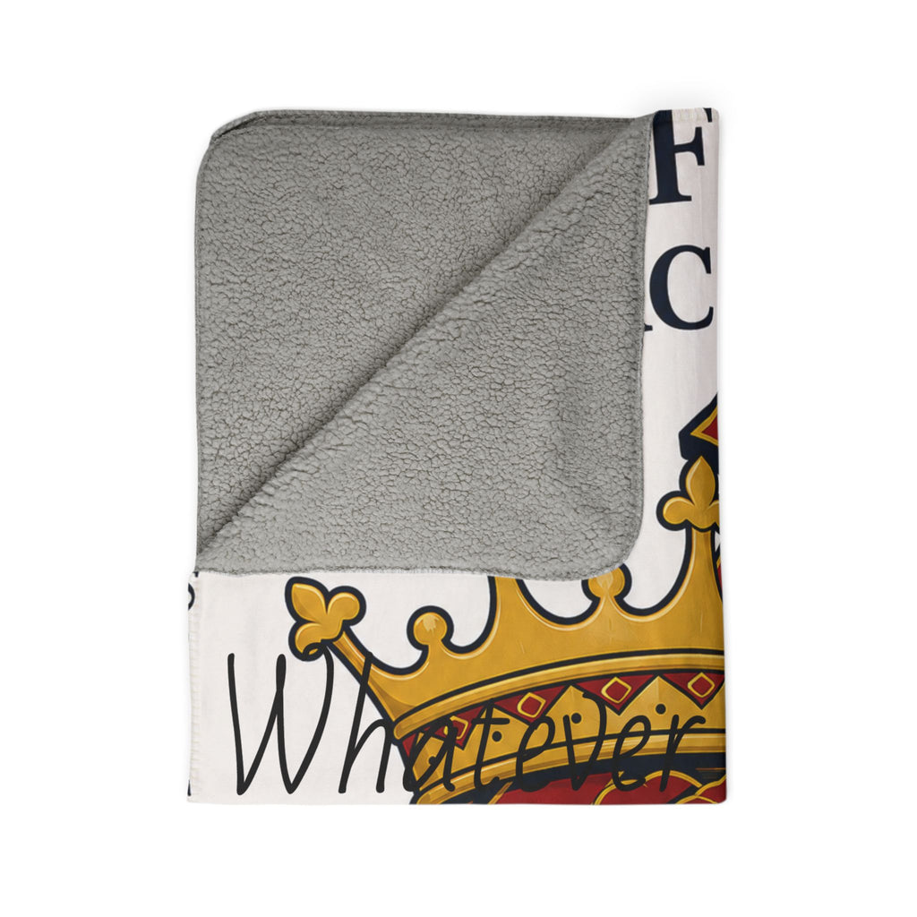 Rose of Sharon Fleece Sherpa Blanket — Faith, Love & Dedication Throw
