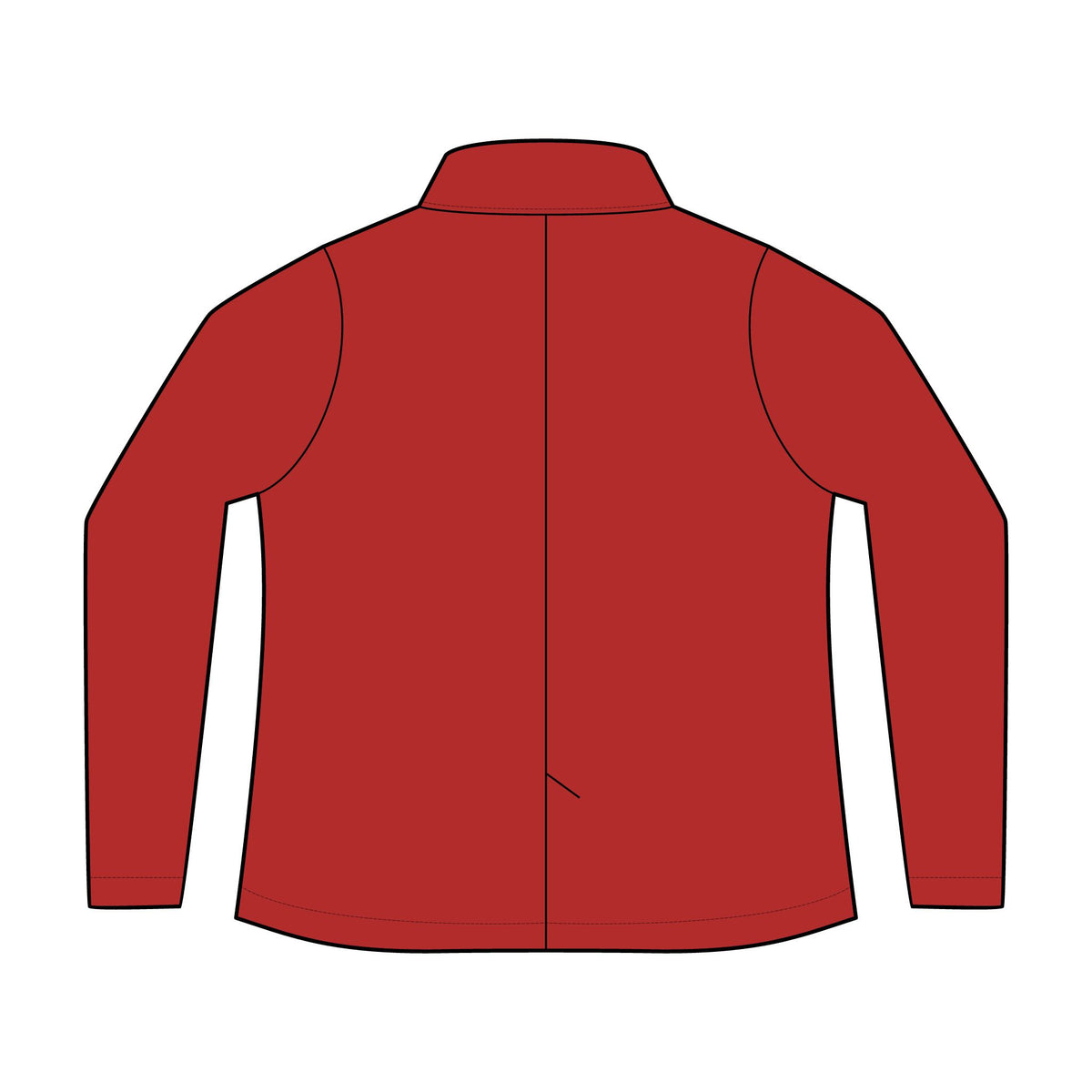 Personalized women's knit blazer with sample embroidered crest, view 6