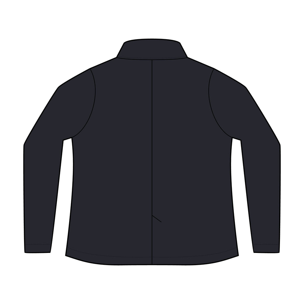 Personalized women's knit blazer with sample embroidered crest, view 15