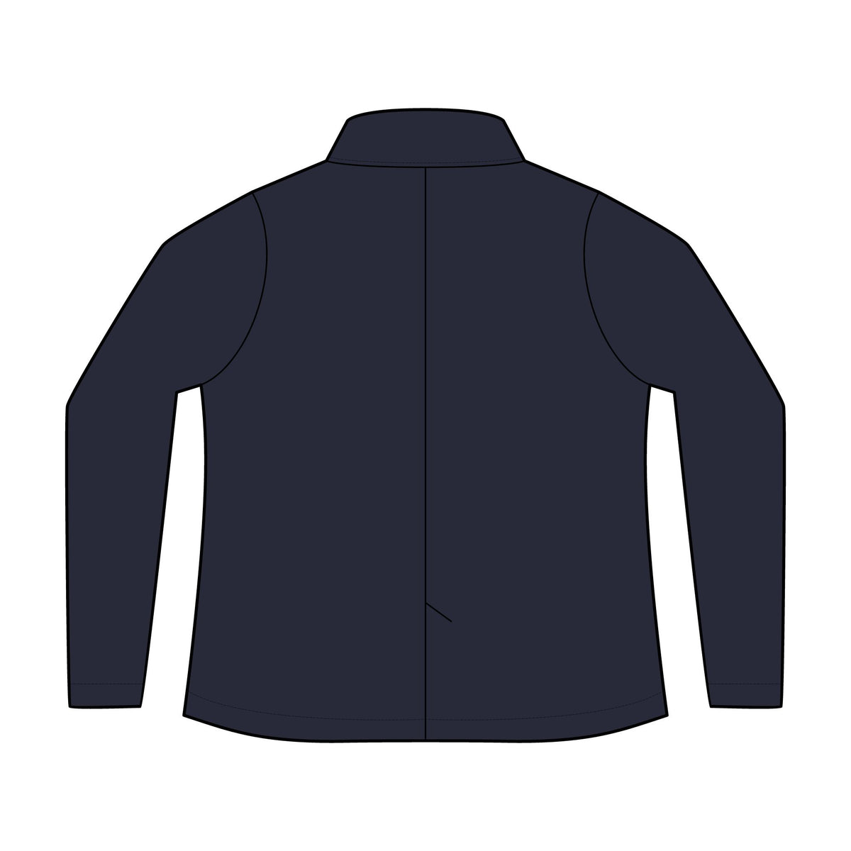 Personalized women's knit blazer with sample embroidered crest, view 12