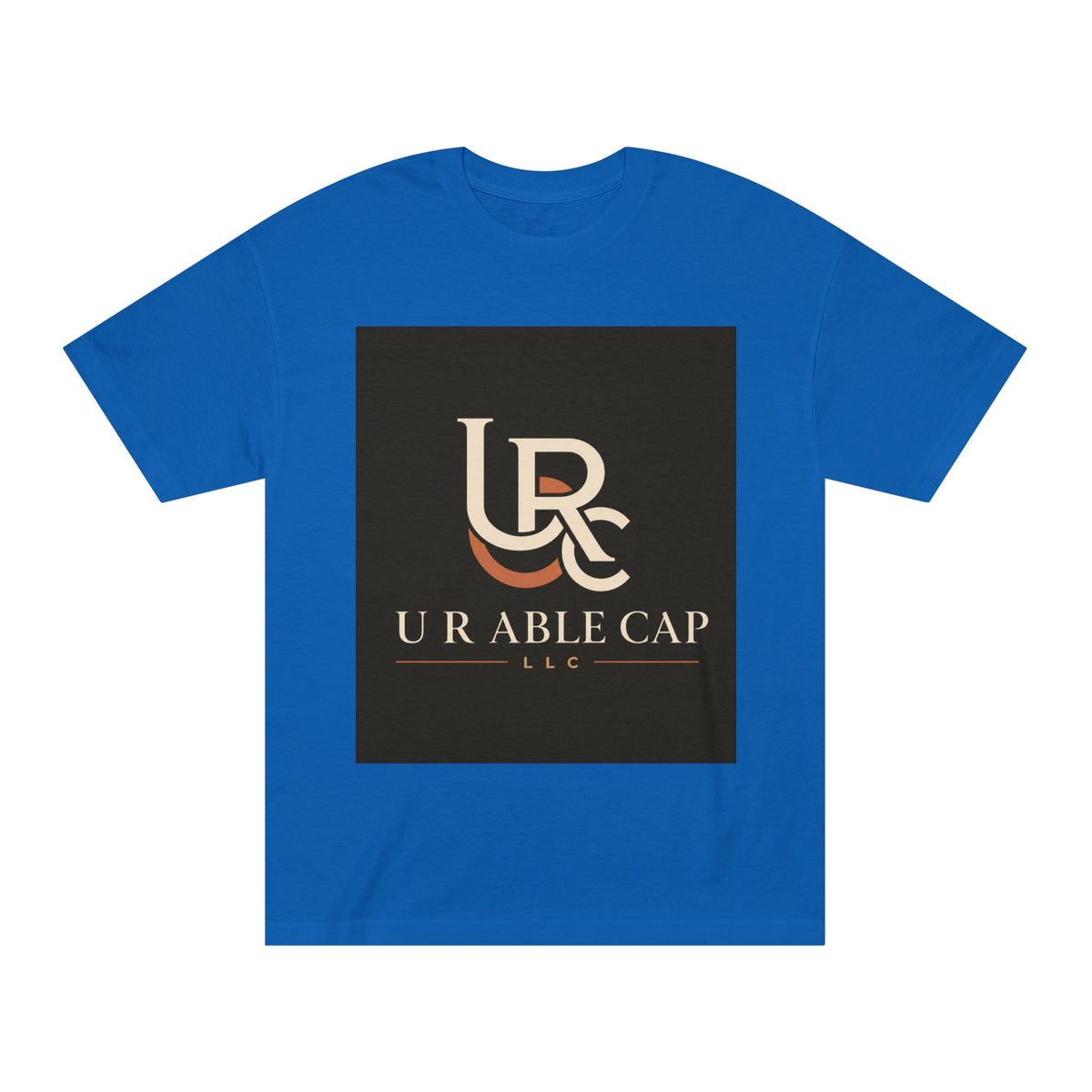 Royal blue personalized classic crew tee