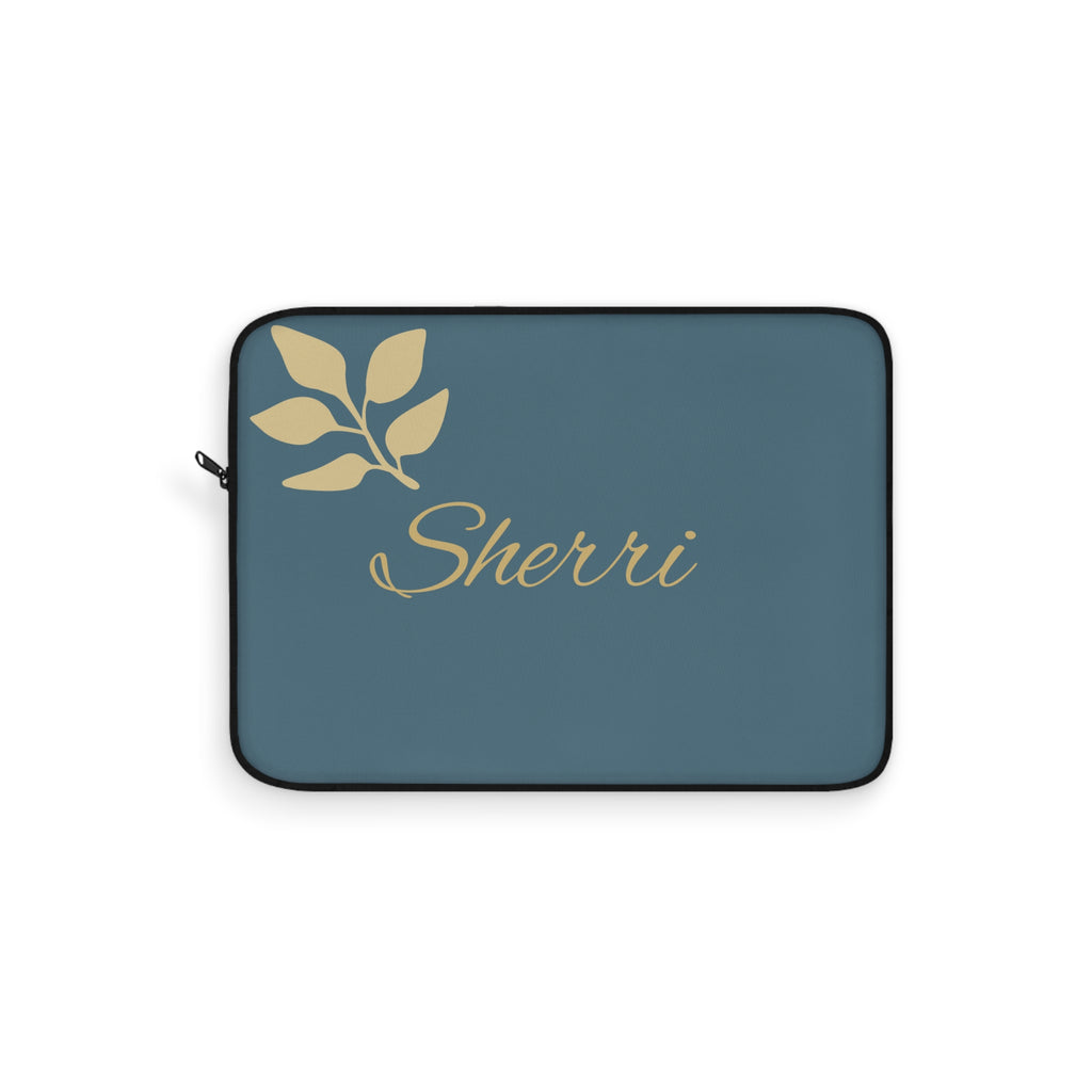 Personalized Script Name Laptop Sleeve — Customizable Monogram Case