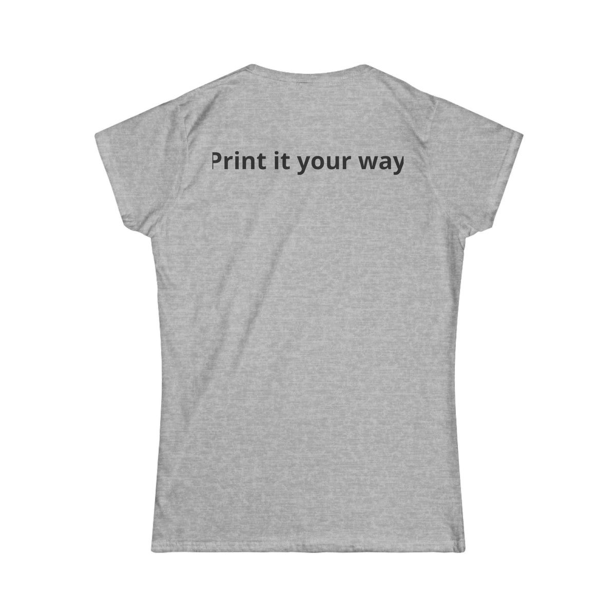 Women's softstyle crewneck tee, additional view 4