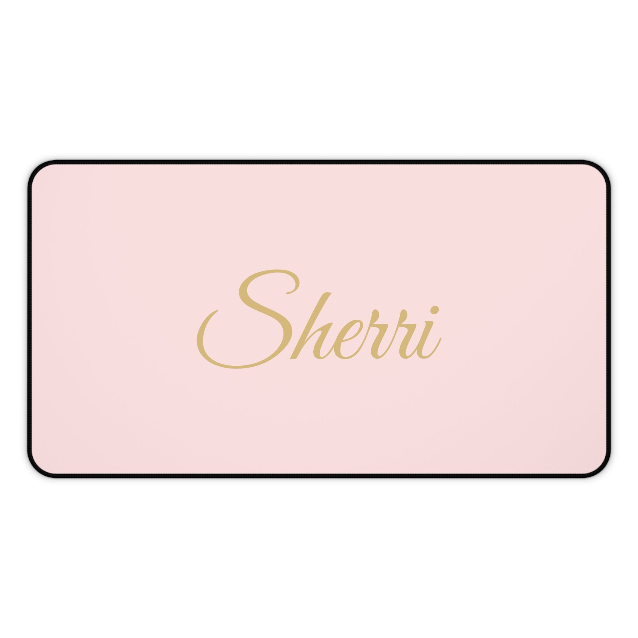 The Boss Desk Mat – Personalized Gold Script Workspace