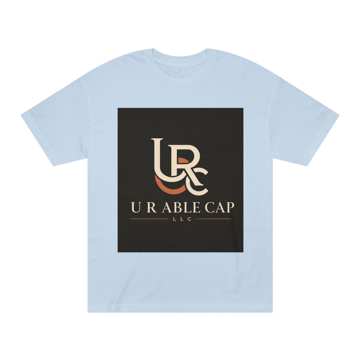Powder blue personalized classic crew tee