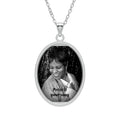 Oval Photo Pendant Necklace — Personalized Memorial/Keepsake Locket
