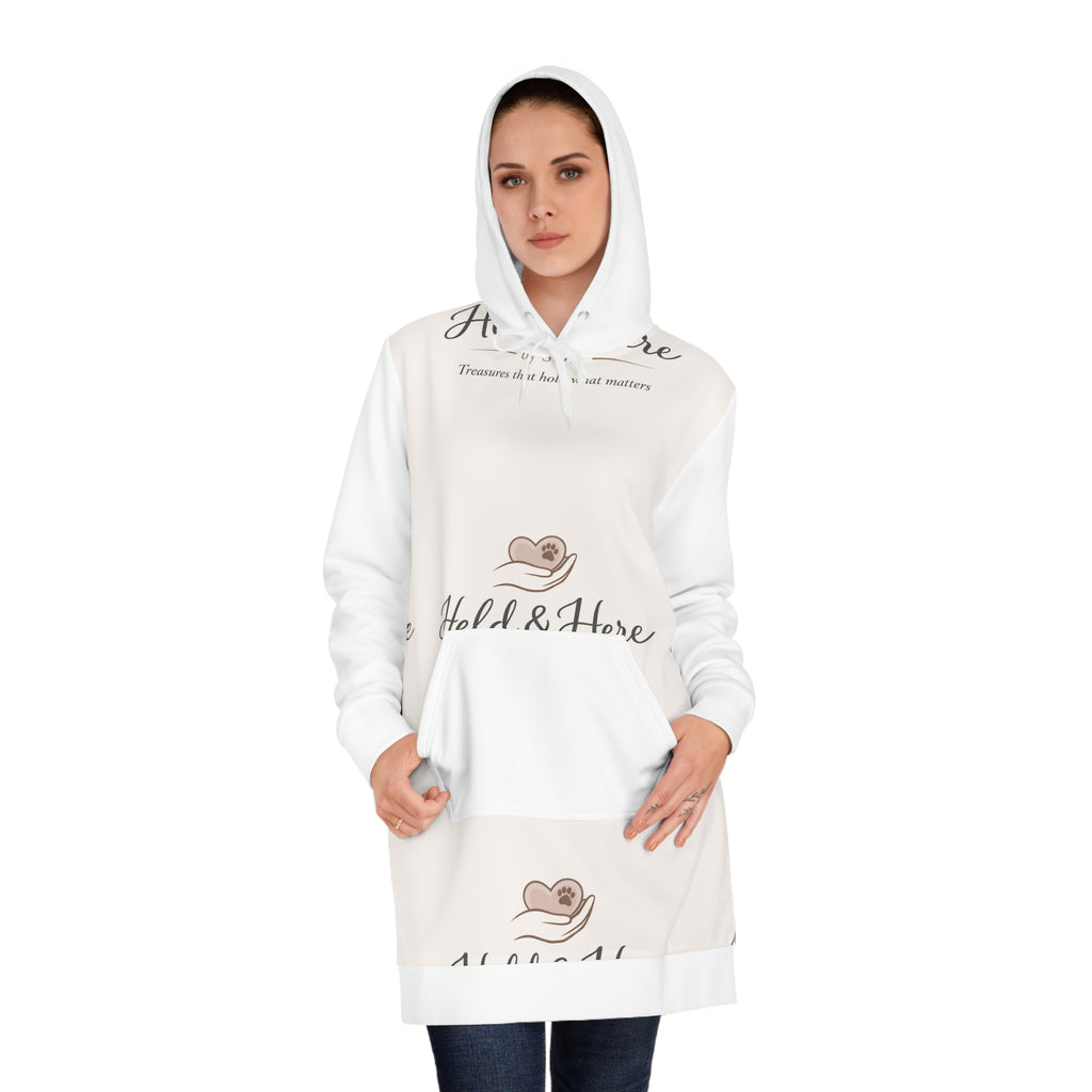 The Soft Heart Dress – Heart Print Hoodie Dress