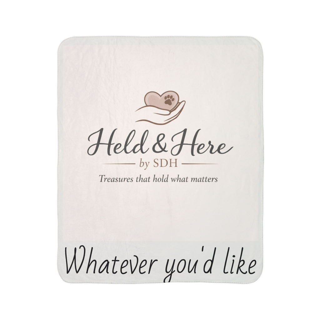 Customizable Fleece Sherpa Blanket — Faith, Love & Dedication Throw