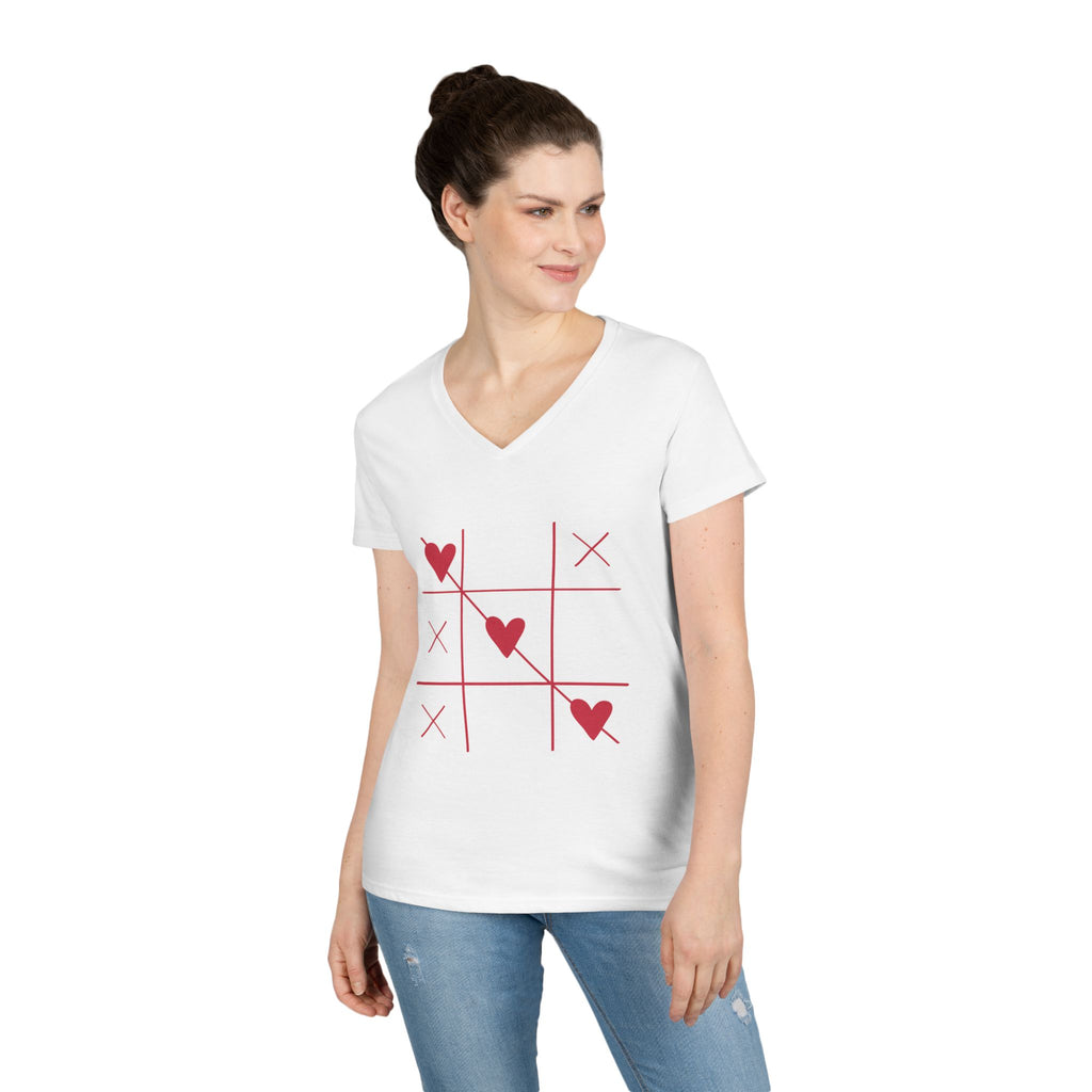 Personalized women's V-neck tee, additional view 2