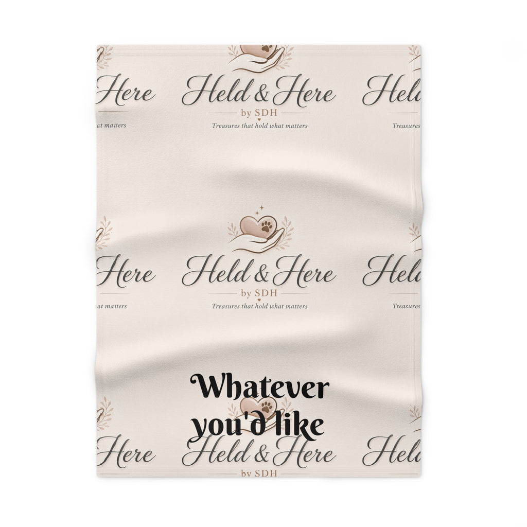 Soft Fleece Baby Blanket — Neutral 'Whatever You'd Like' Keepsake Blanket