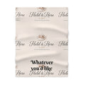 Soft Fleece Baby Blanket — Neutral 'Whatever You'd Like' Keepsake Blanket
