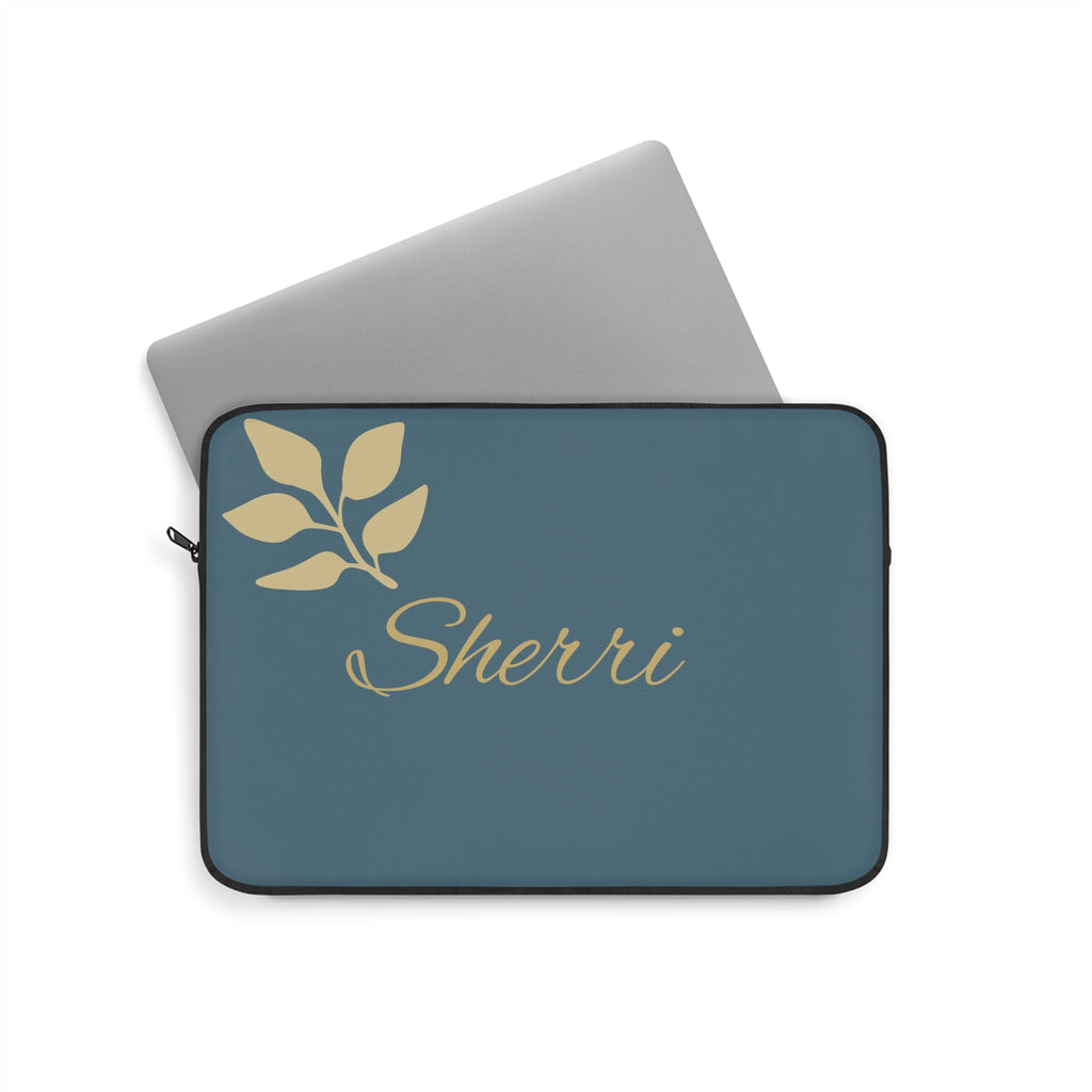 Personalized Script Name Laptop Sleeve — Customizable Monogram Case
