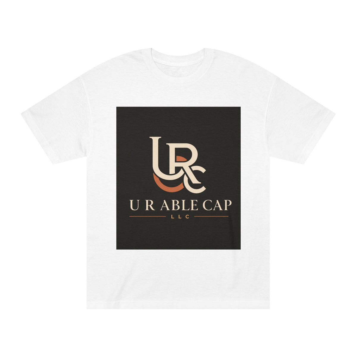 White personalized classic crew tee