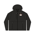 Personalized women's hooded windbreaker with embroidery-ready front, view 2
