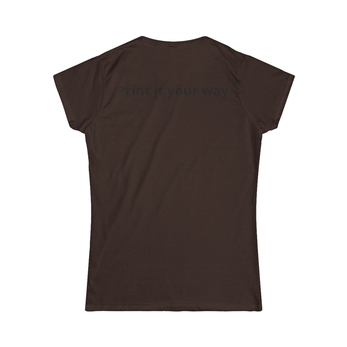 Women's softstyle crewneck tee, additional view 5