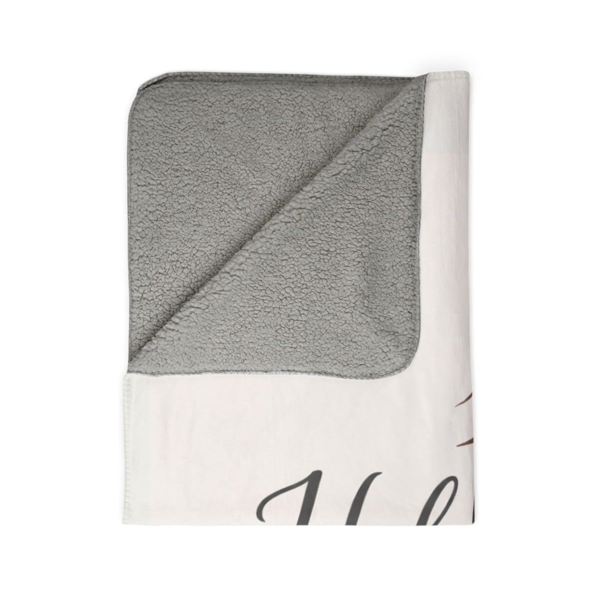 Customizable Fleece Sherpa Blanket — Faith, Love & Dedication Throw