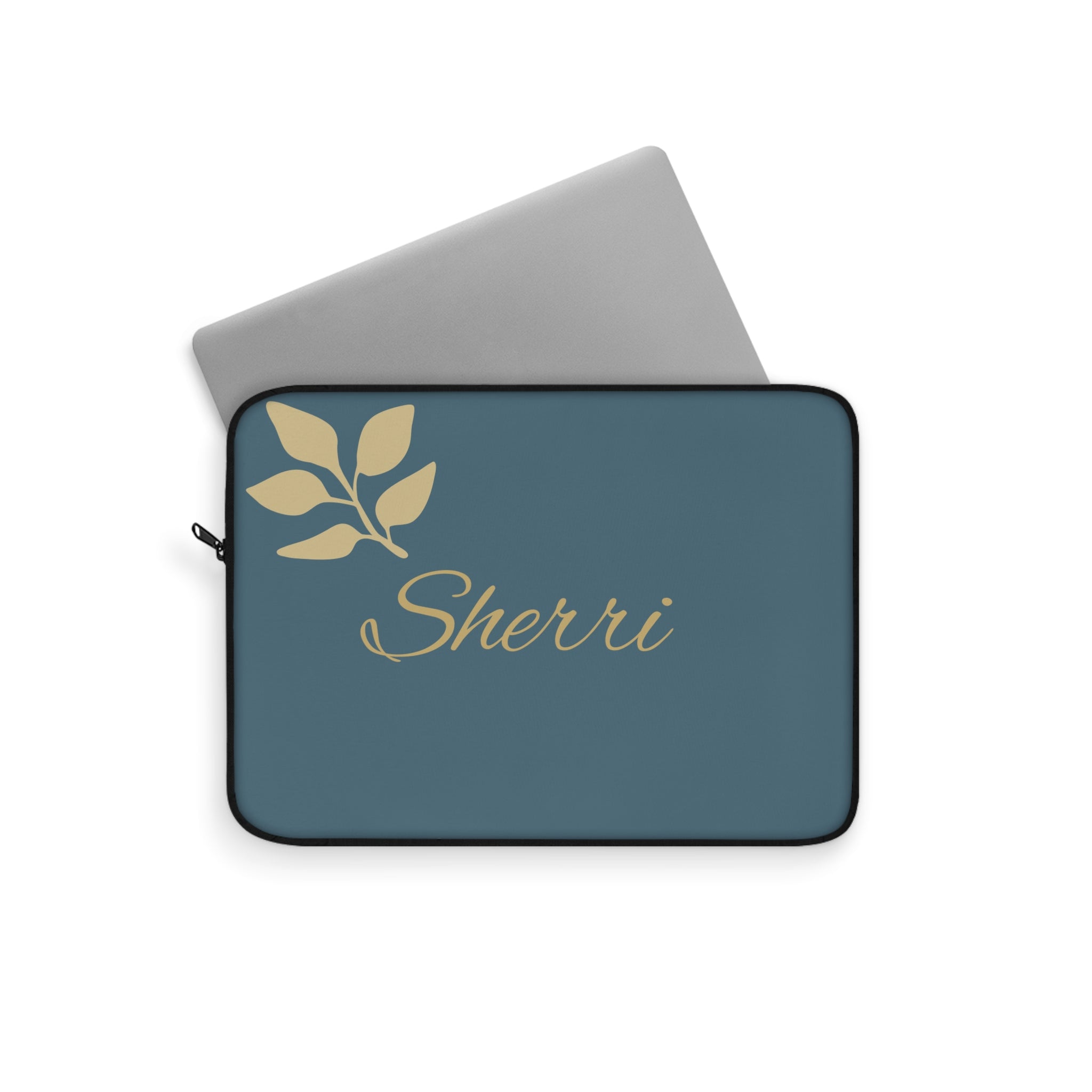 Personalized Script Name Laptop Sleeve — Customizable Monogram Case