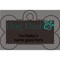 Personalized engraved bone-shaped pet ID tag, sample design, view 3