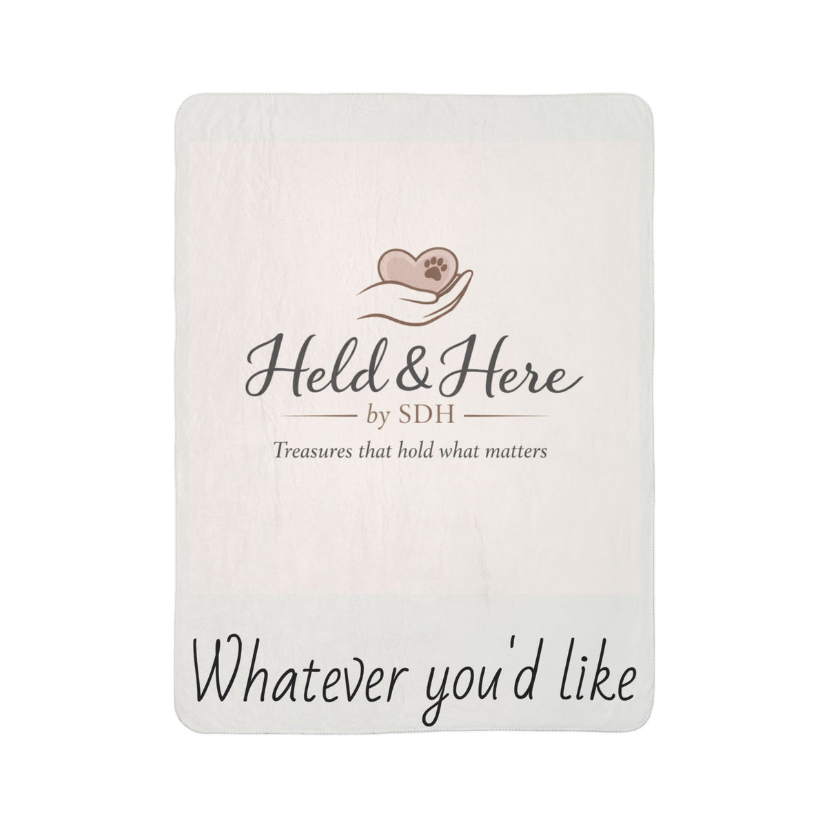 Customizable Fleece Sherpa Blanket — Faith, Love & Dedication Throw