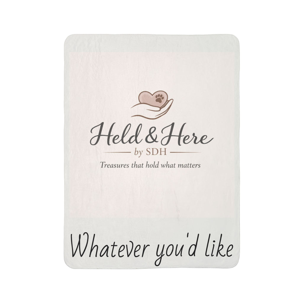 Customizable Fleece Sherpa Blanket — Faith, Love & Dedication Throw