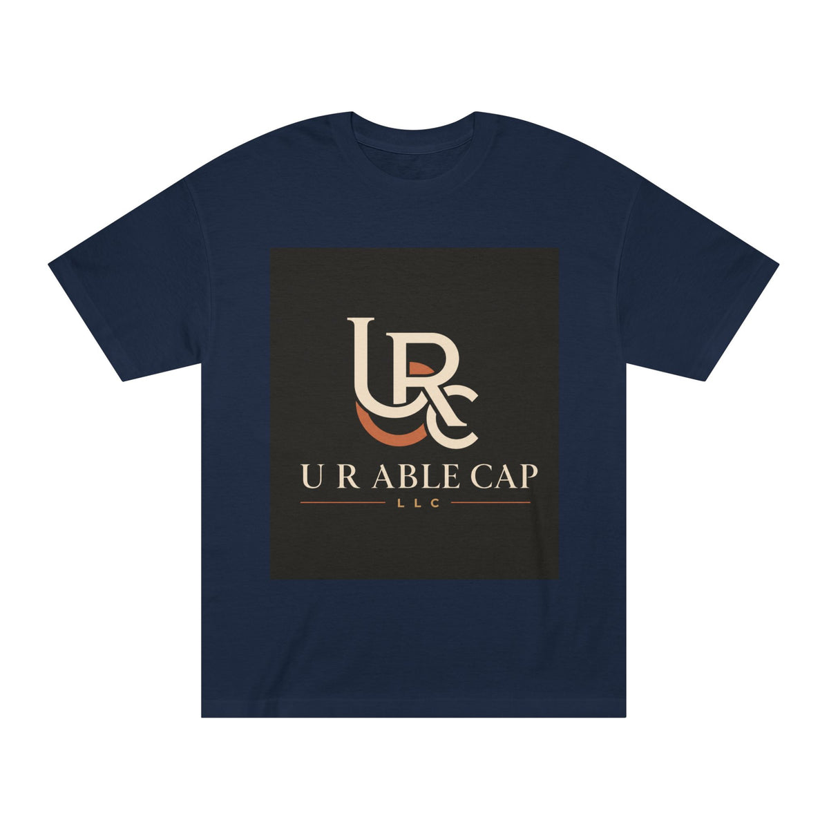 Navy personalized classic crew tee