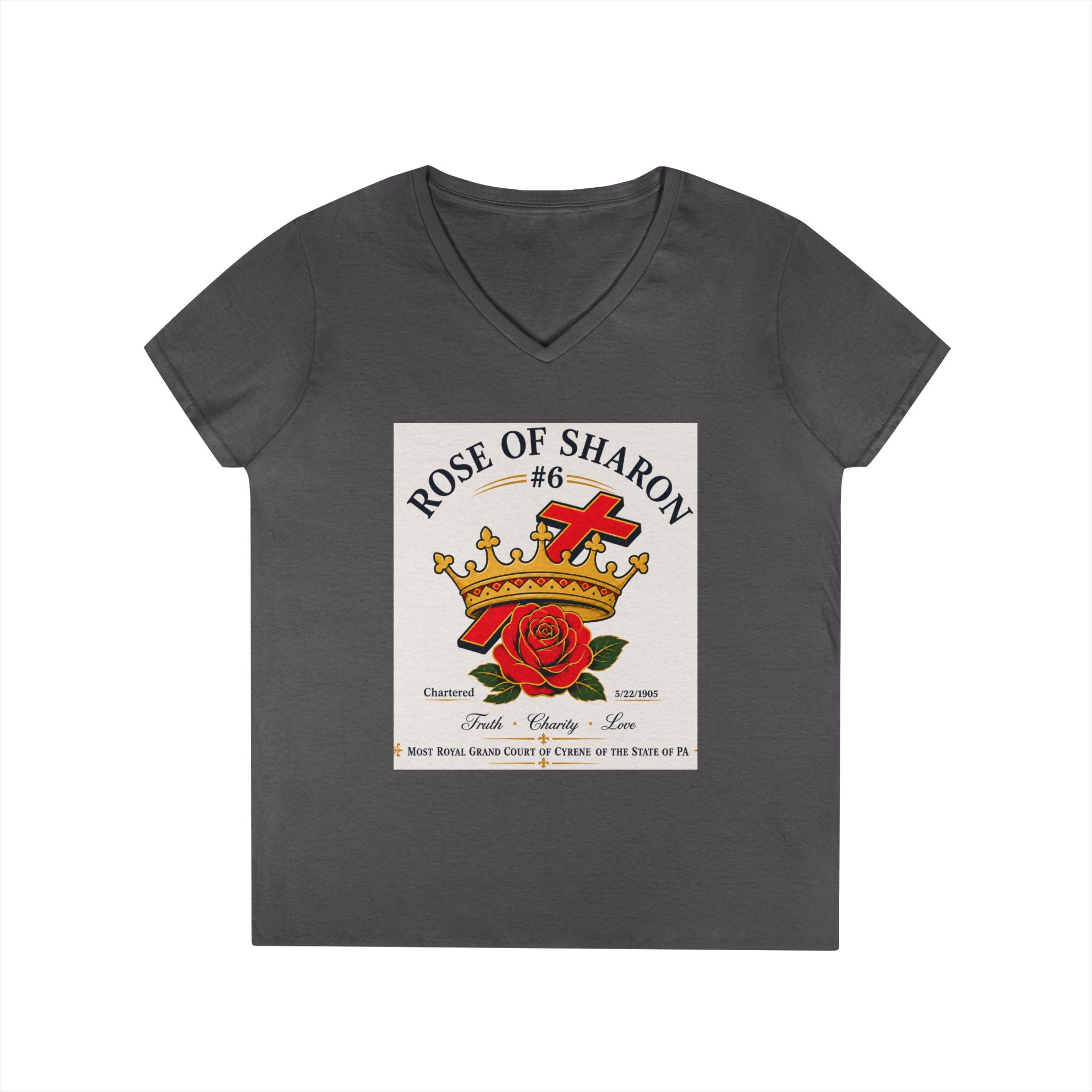 Held & Here by SDH Grace Tee – Personalized Faith & Grace V-Neck