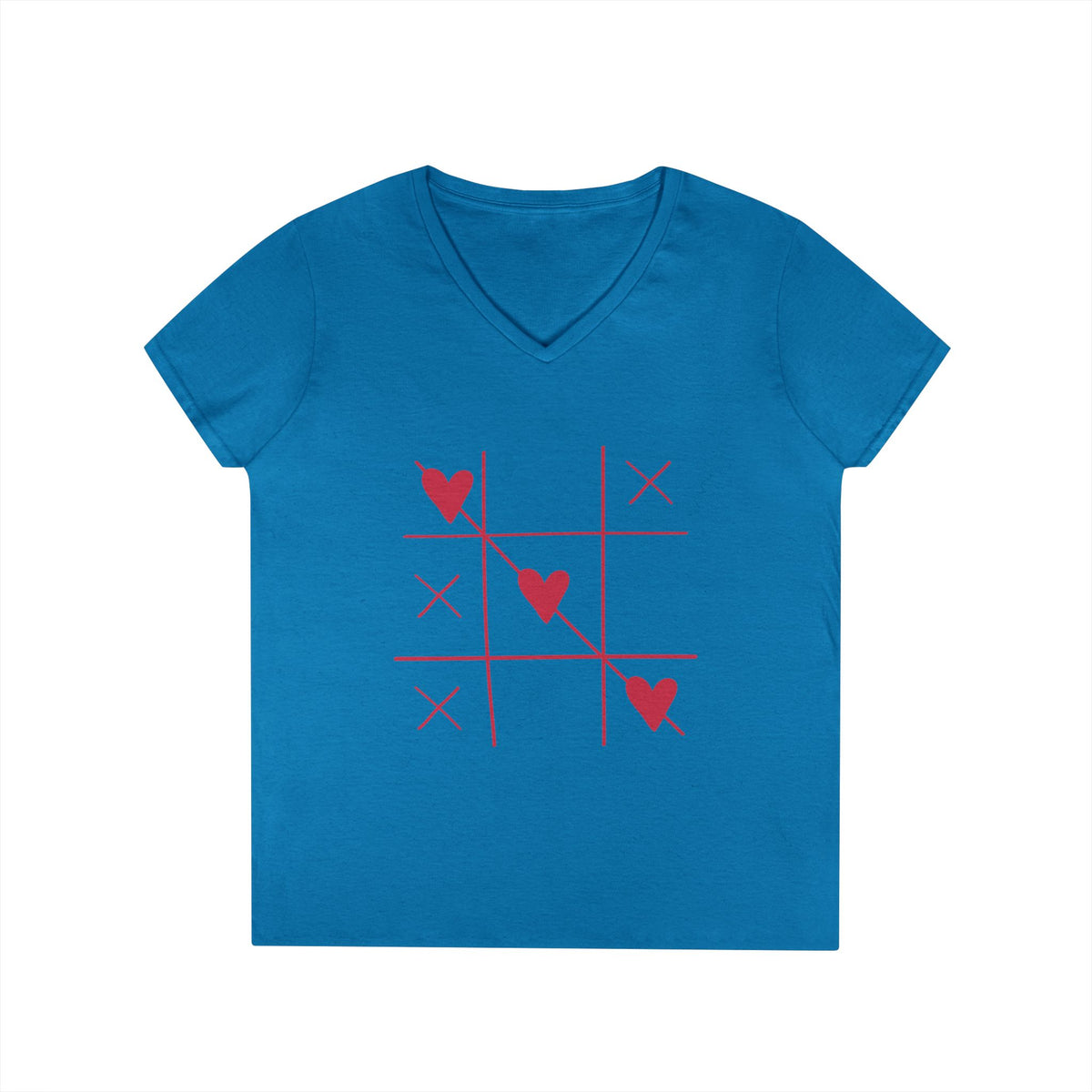 Sapphire personalized women's V-neck tee
