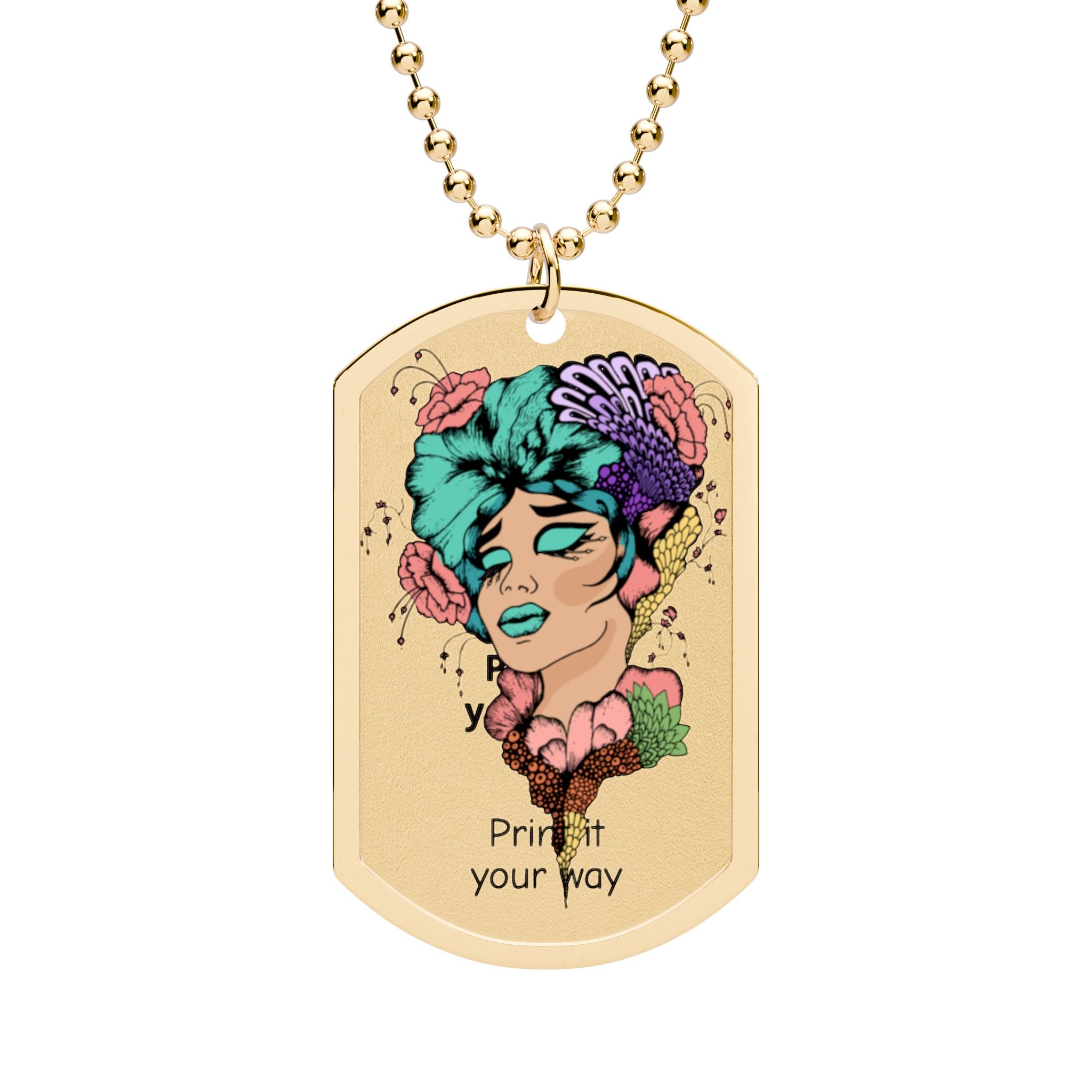 The Bloom Portrait Pendant – Personalized Custom Portrait Necklace