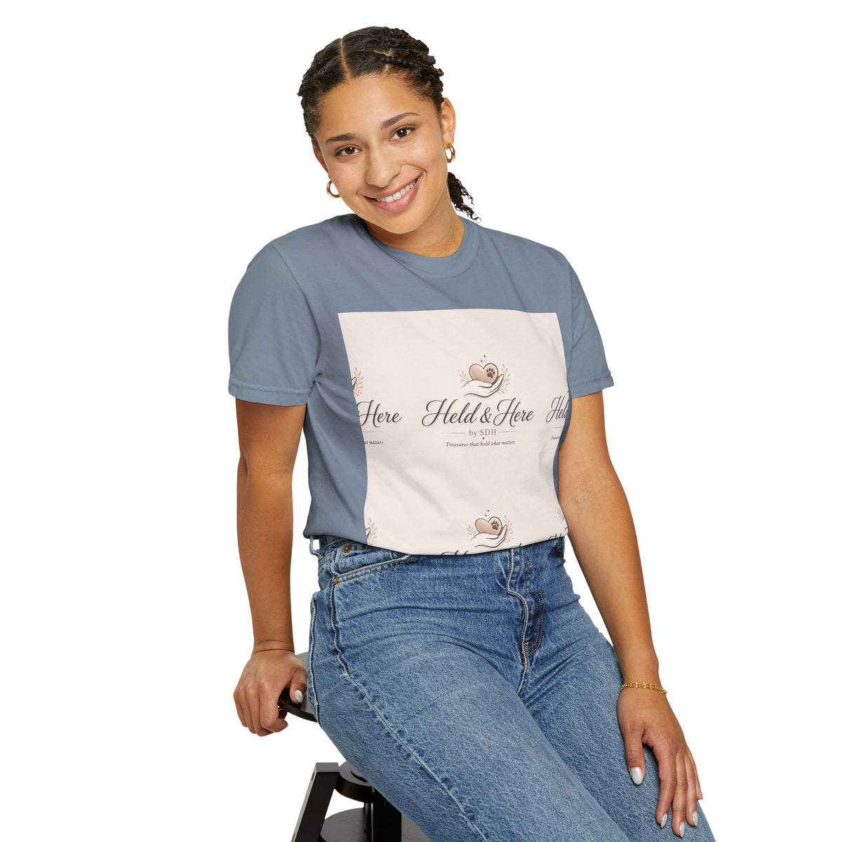 Blue Jean personalized garment-dyed classic tee