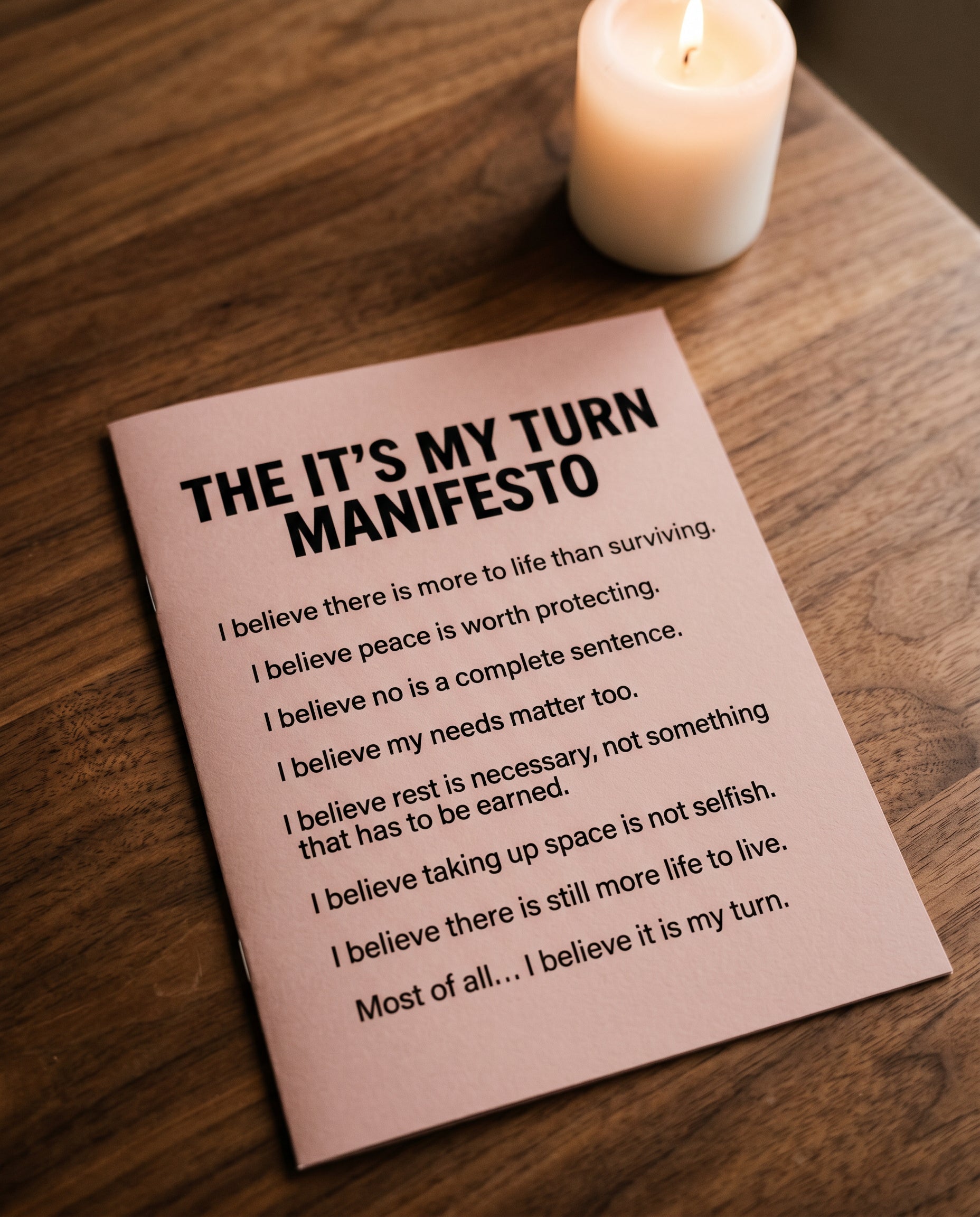 It's My Turn Manifesto page — I believe it is my turn